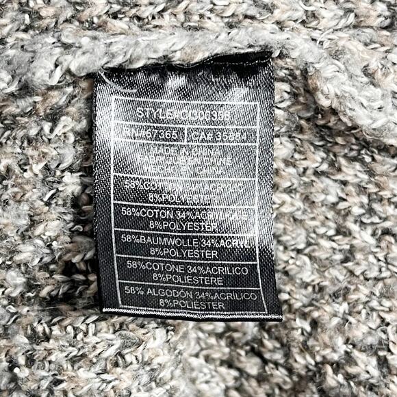 Cupcakes and Cashmere S Gray Kline Tonal Leopard Cardigan Sweater Bell Sleeve - Picture 9 of 11